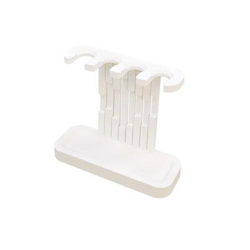 rangement brosses dents électriques blanc noir architectural moderne minimaliste drainage
