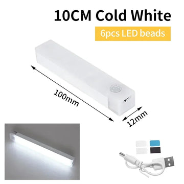 veilleuse led rechargeable capteur mouvement adhésif blanc moderne chambre cuisine
