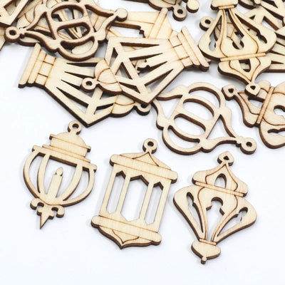 20 tranches de bois vintage pour décoration Halloween sur fond sombre