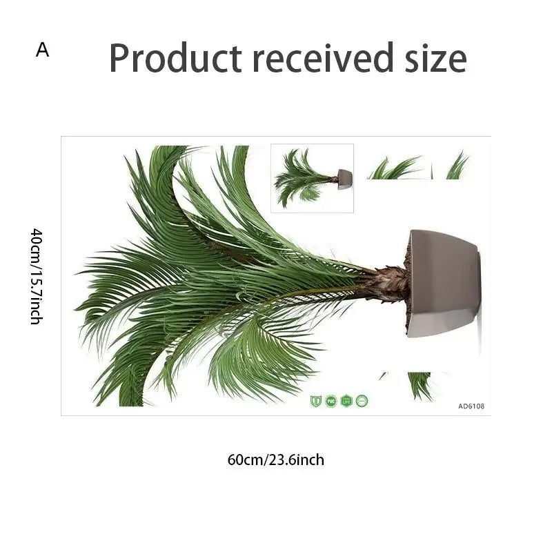 plantes artificielles vertes feuilles fines moderne décoration murale sans cadre chambre salon