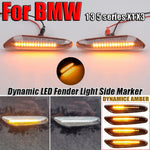 feux clignotants dynamiques led noir crystal bmw e60 e90 séquentiels adhésifs couvercle abs led