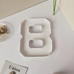 numéros carton blanc moderne anniversaire fête révélation sexe baptême minimaliste remplissables occassionnels évènements