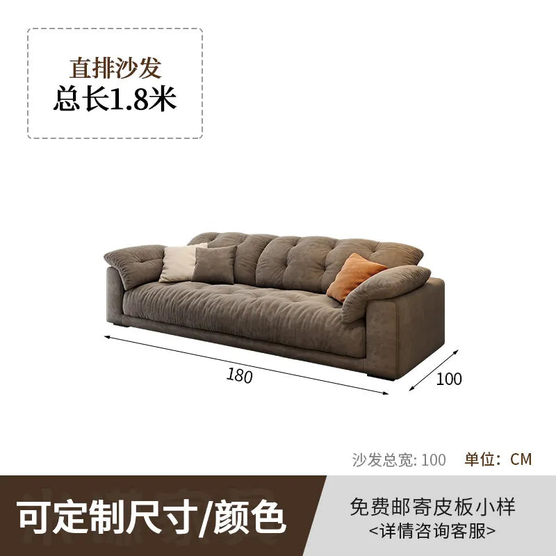 canapé moderne velours beige confortable salon forme scandinave matériaux bois multifonctionnel
