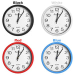 horloge murale moderne quartz aiguille noir cadre blanc étude chambre cuisine