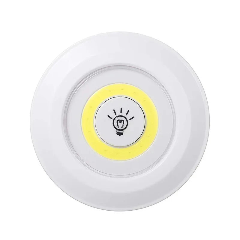 lampe led veilleuse blanc moderne adhésive batterie commandes distante luminosité réglable chambre salle bain