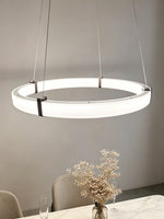 suspension lumineuse moderne marbre veiné blanc noir ajustable contemporain lumière led opaque