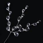 couronne fleurs artificielles transparentes ovales romantique 100cm 120cm 130cm 150cm