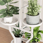 support plantes métal moderne niveaux noir blanc doré vis fixations
