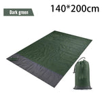 tapis plage imperméable bleu moderne sac rangement clous carabiner camping