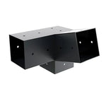 connecteurs métalliques industriels noir fixation poteaux bois équerre support utilitaireextérieur bricolagejardin