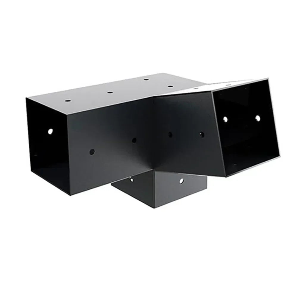 connecteurs métalliques industriels noir fixation poteaux bois équerre support utilitaireextérieur bricolagejardin