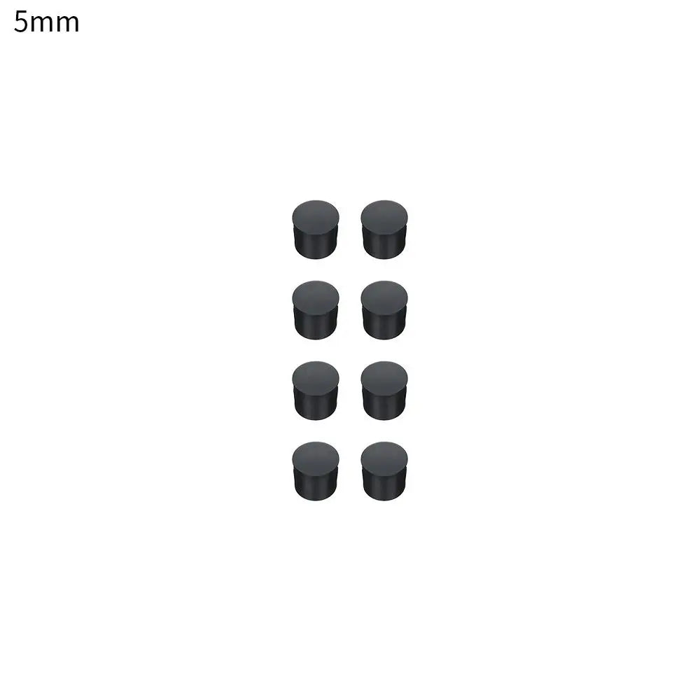 bouchons trou noirs plastique adhésifs pratiques pièces round variées dimensions