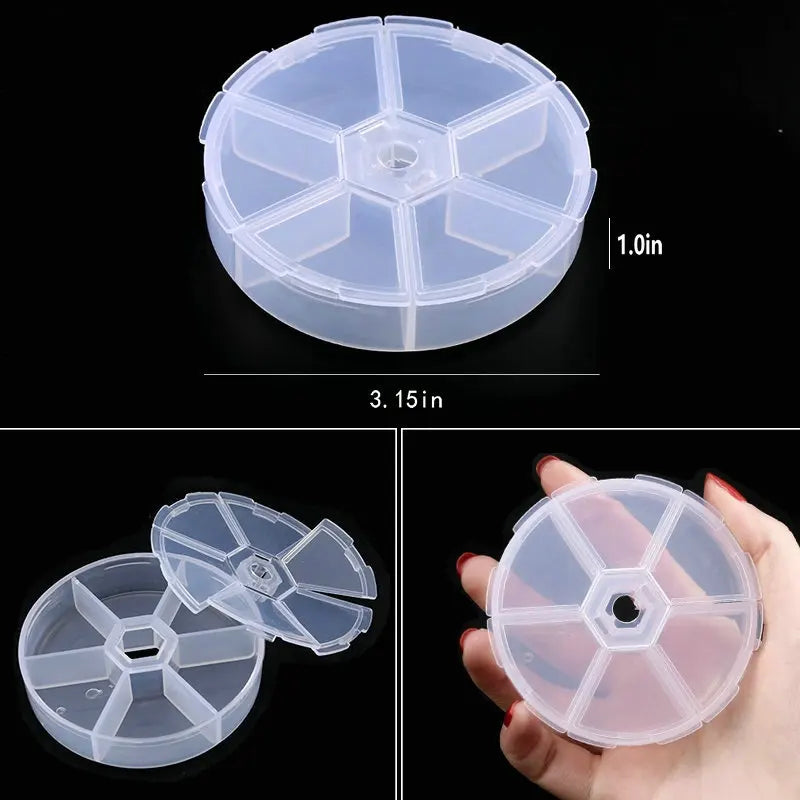 boîte rangement plastique transparente séparateurs bijoux accessoires matériel pêche