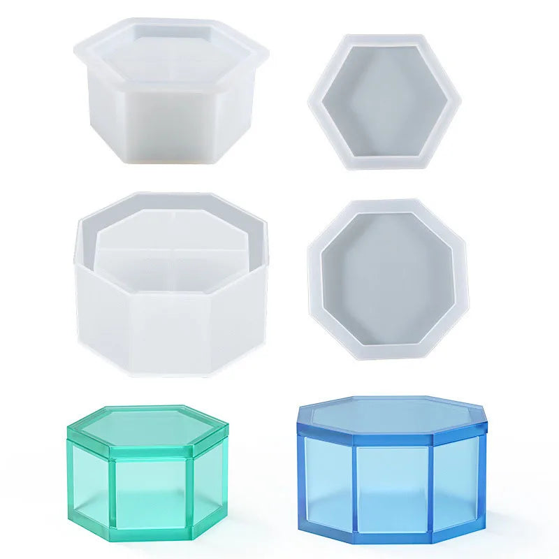 cache plante hexagonal transparent violet vert bleu blanc moderne minimaliste silicone bricolage fleur rangement