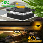 lampe solaire éclairage extérieur ip65 led noir moderne détecteur mouvement autonomie