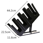 porte couteaux moderne noir sans suspension autonome plat lisse opaques