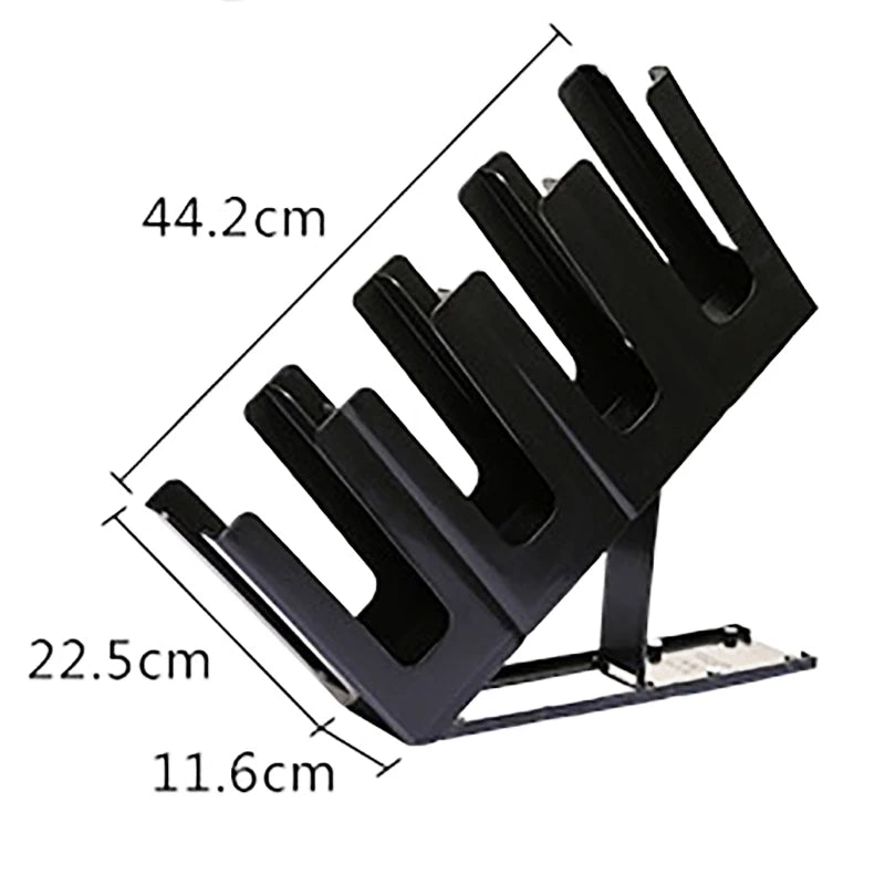 porte couteaux moderne noir sans suspension autonome plat lisse opaques