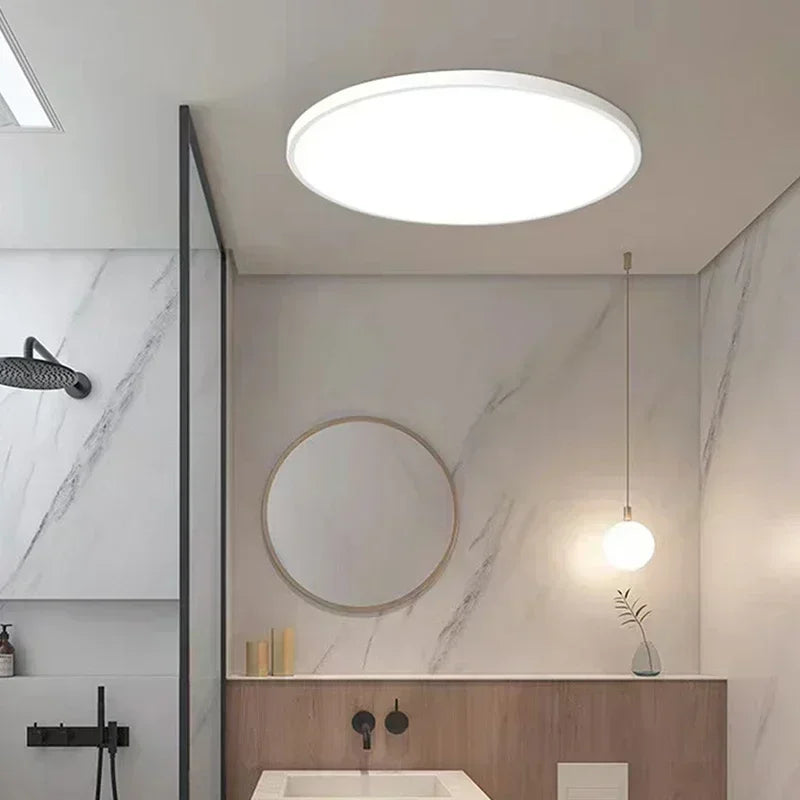 Lampe LED moderne blanc doré acrylique 28cm flux lumineux 2000 82000