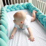 coussin sécurité lit bébé coton doux torsade protecteur berceau décoratif moderne enfant nouveau
