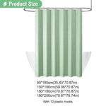 rideau douche vert moderne tissé points imperméable métalliques salle bain