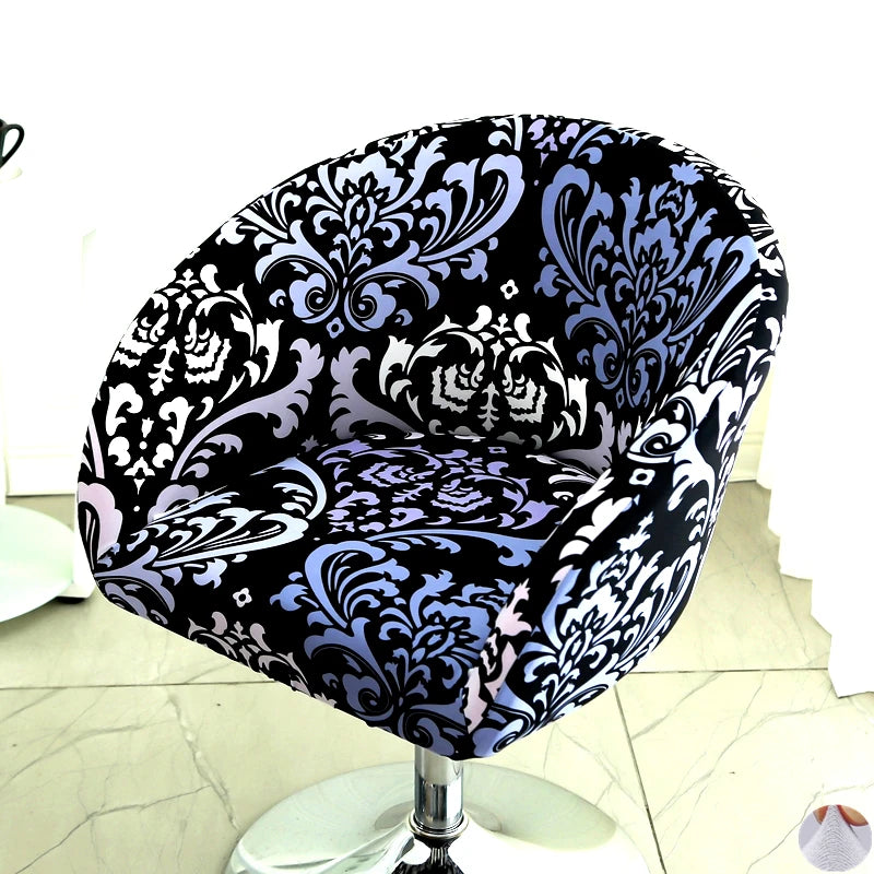housse chaise extensible motif floral moderne fauteuil salle manger décor maison élastique