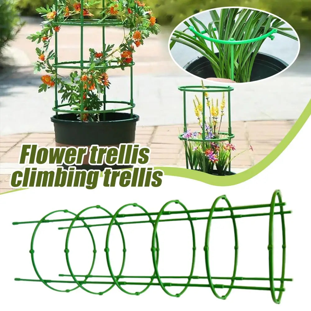 supports plantes grimpantes treillis fleurs pot vert modernes minimalistes transparents assemblage emboîtant arches horizontales