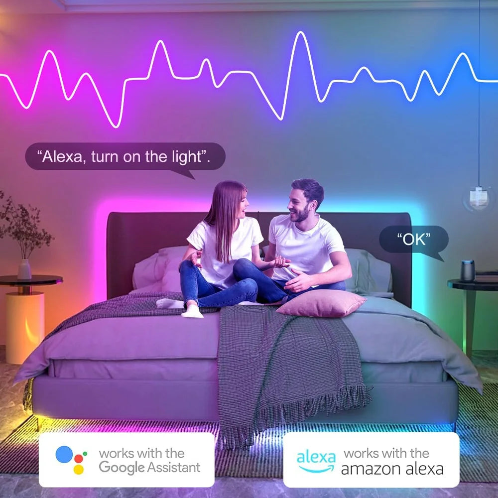 Bande LED colorée pour décoration intérieure