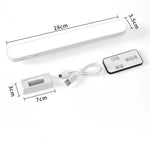 lampe led rechargeable moderne commande distance blanc grille perforations adhésif