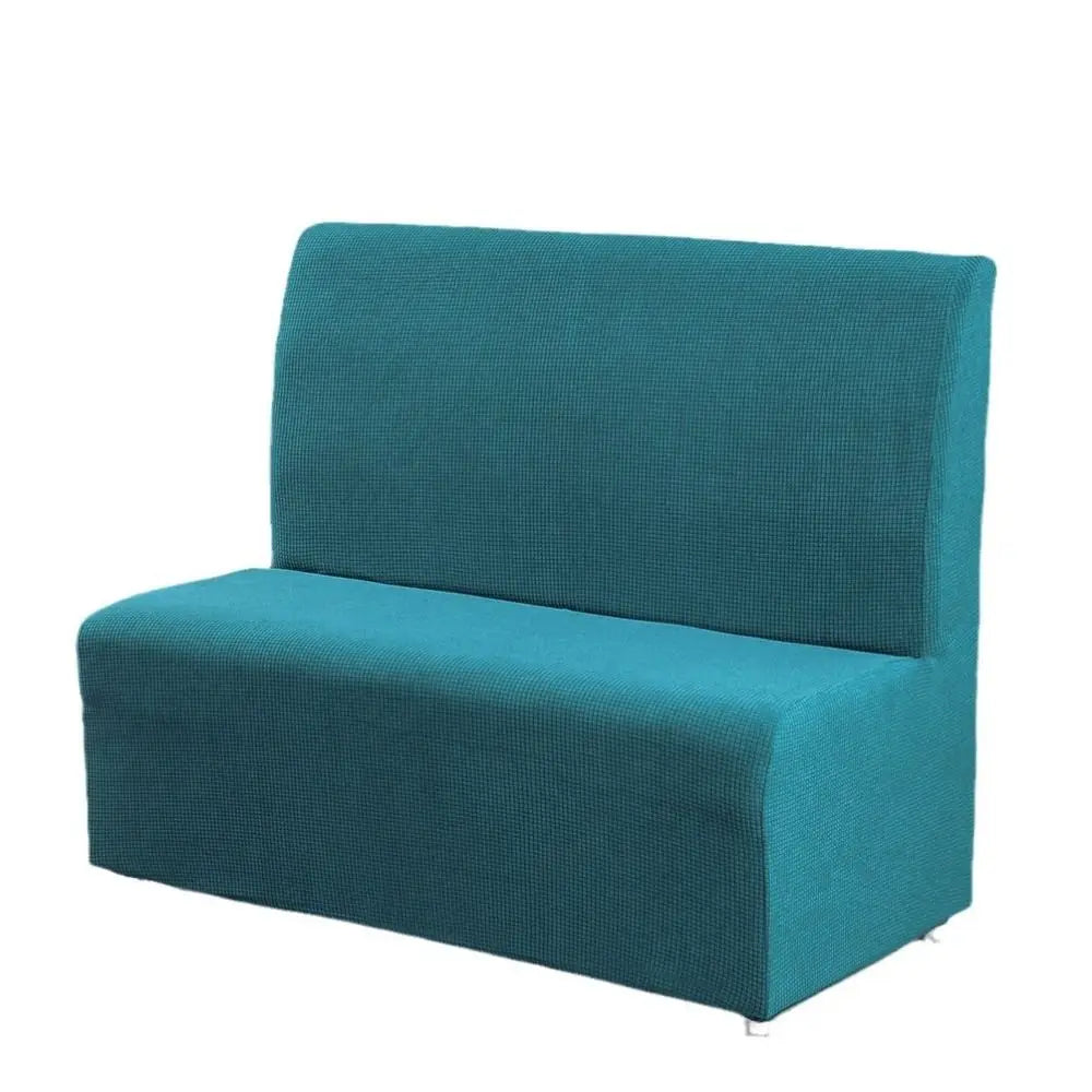 housse banc moderne tissu carreaux polyester lavable machine antidérapante bleu noir rouge