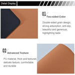 tapis table moderne cuir noir orange rose gris antidérapants résistants chaleur facile nettoyer