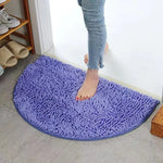 tapis solide polyester antidérapant moderne rose violet marron gris clair salon chambre