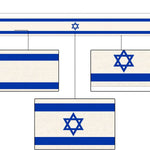nappe lin étoile david drapeau israël pâques table moderne stripes décor patriotique blanc bleu