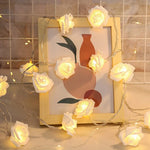 guirlande lumineuse flocons roses led batterie noël blanc rose verte festive moderne