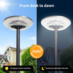 lampe solaire led moderne blanc noir autonome panneau solaire tringle haute luminosité