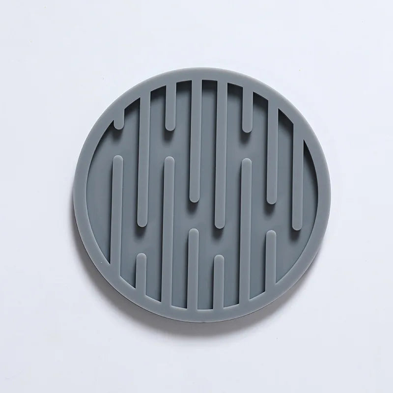 coasters perforés silicone moderne antidérapants diverses couleurs domestiques