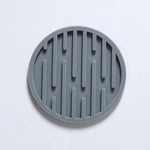 coasters perforés silicone moderne antidérapants diverses couleurs domestiques