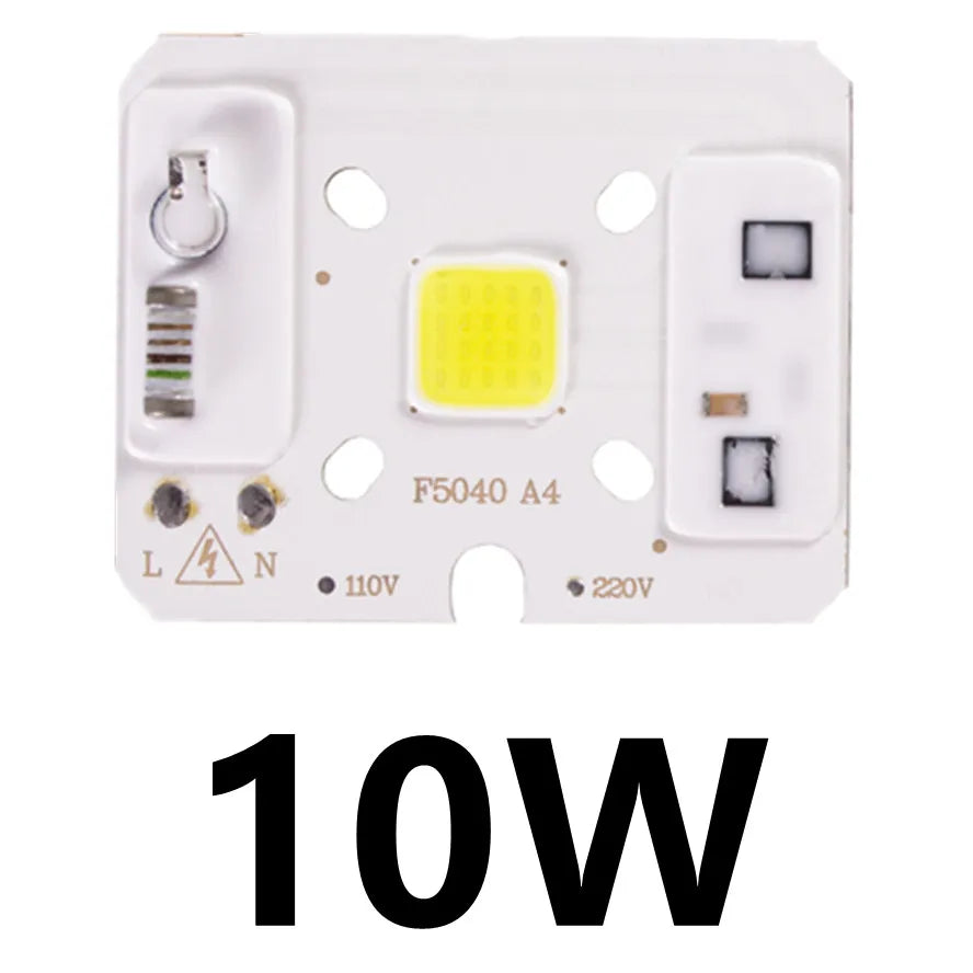 puce led cob projecteur faisceau large blanc chaud montage direct ic intelligent 220v