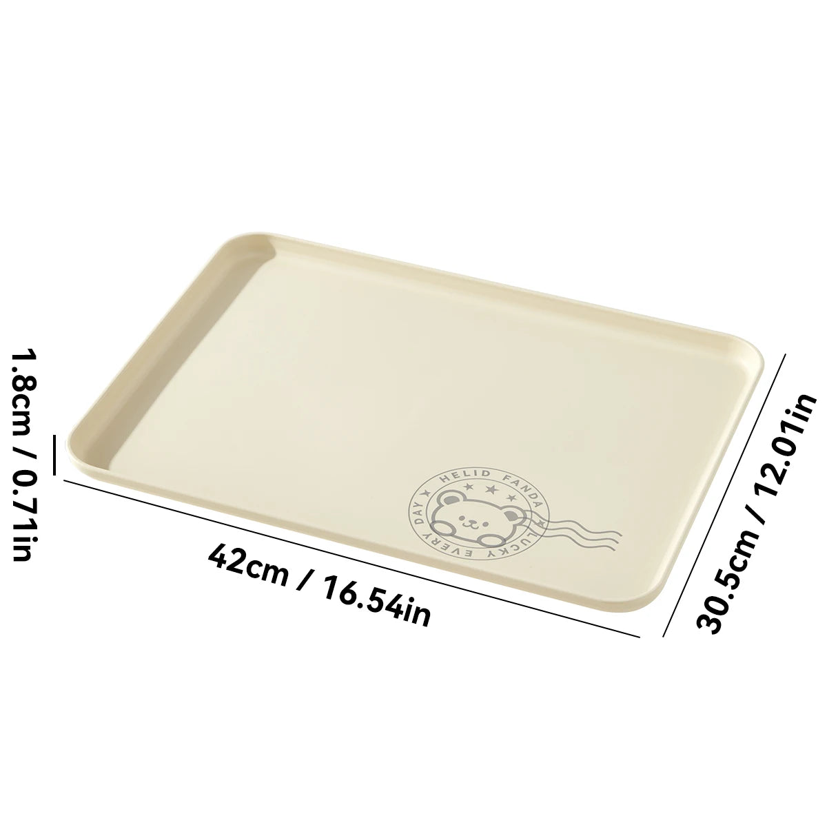 assiettes modernes plastique imprimées ours tasse cuillère serviette dessin animé minimaliste