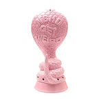 brûleur d'encens moderne cobra rose blanche texturé serpentins décoration intérieure contemporaine