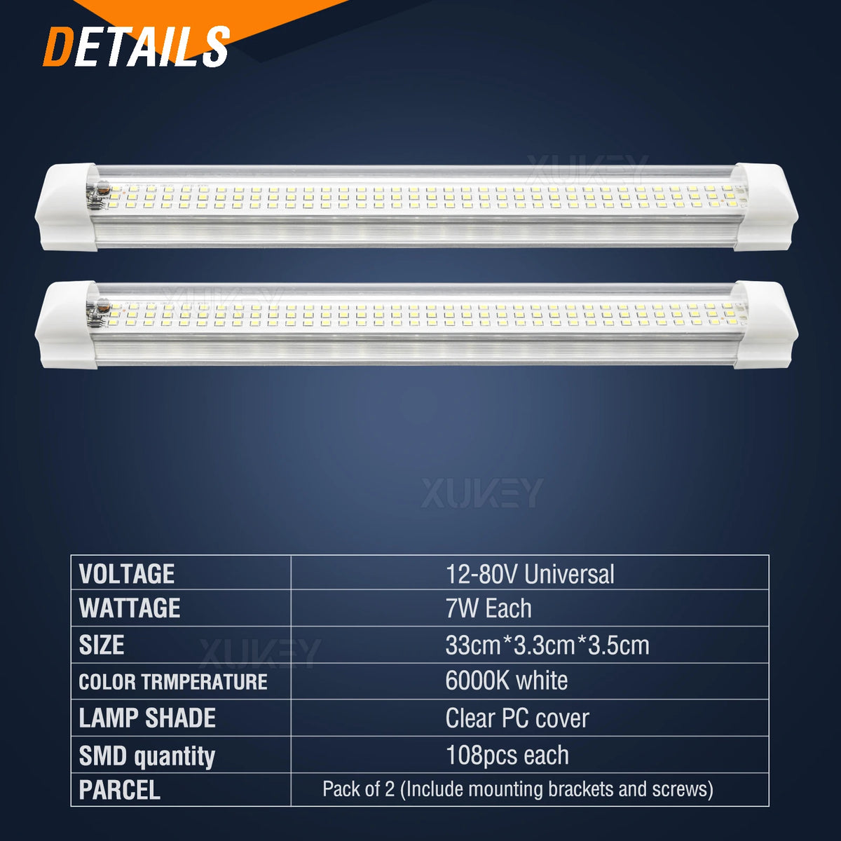 lampe led blanc froide 48 72 84 108 leds 10 watts moderneintérieur double face