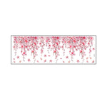sticker mural rose fleurs cerisier adhésif décoration intérieure floral papillons chambre salon