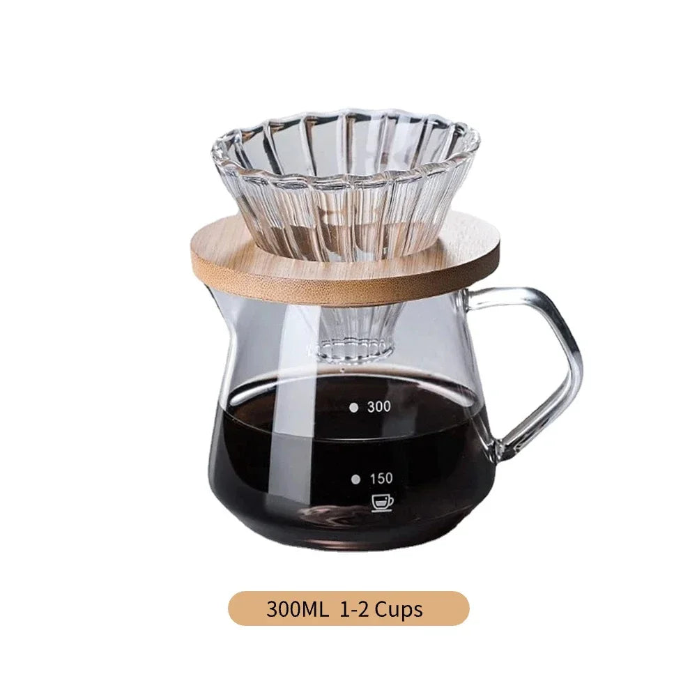 filtre carafe verre rayures verticales moderne ensemble 600ml 300ml transparent