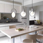 suspension lumineuse moderne or blanc circulaire translucide 4000k 3000k