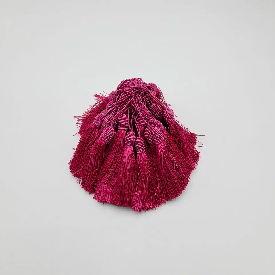 pompons dentelle africaine franges noeuds couture décoration rideau tissu coton
