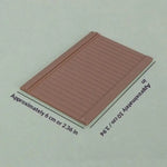 plaque parement rayées marron blanc classique décoration mur miniature meuble opacité accessoire