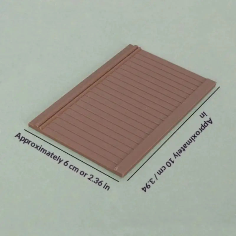 plaque parement rayées marron blanc classique décoration mur miniature meuble opacité accessoire