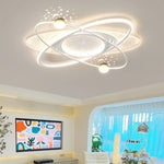 luminaire suspendu moderne étoiles constellation blanc bleu or chambre salon