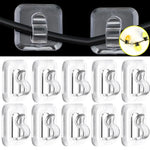 organisateur câbles clips adhésifs transparents modernes sans motif utilisation multiple PVC