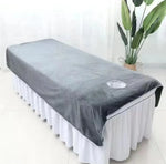 couverture table velours doux lit massage salon beauté couleur unie