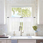 rideau blanc transparent moderne polyester 100% fenêtre panneaux